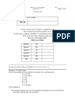 Name Asu Id: CSE 355 Theory of Computing ID: - Spring 2012 - Colbourn Midterm # 1 Page 1 of 7 16 February 2012