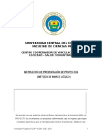 Formato 1 MATRIZ DE PROYECTOS SALUD COMUNITARIA