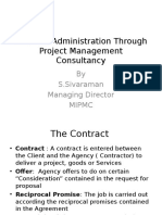 Contract Administration by PMC