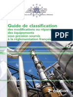 Guide AQUAP de Classification Des Modifications Ou Prépation Des Équipements Sous Pression Soumis À La Réglementation Francaise