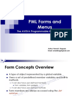 Aveva Pdms PML Basic Guide Forms Menus Romeldhagzgmailcom PDF