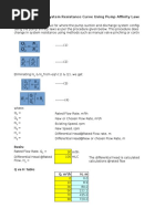 Generating Pump System Resistance Curve