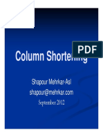  Column Shortening