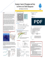 Stochastic Control of Throughput and Delay For Flows in Air Traffic Management