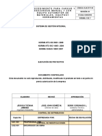 Procedimiento para Cargue y Descargue Manual y Con Equipo Automotor de Materiales y Equipos