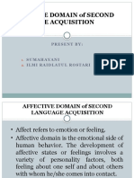 Affective Domain of Second Language1