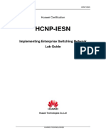 Hcnp-Iesn: Implementing Enterprise Switching Network Lab Guide