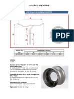 Especificacion ARO 22.5x13 Europeo 1 Pza