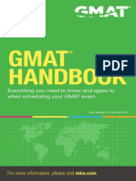 Gmat Handbook: Everything You Need To Know and Agree To When Scheduling Your GMAT Exam