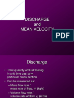 Discharge and Mean Velocity