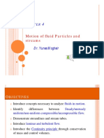 Chapter 4 - Motion of Fluid Particles and Streams