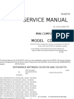 Service Manual: Model Cd-Es770