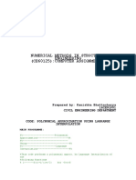 Numerical Methods in Structural Engineering (Ce60125) :computer Assignment 1