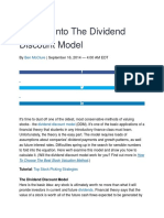 Digging Into The Dividend Discount Model: Ben Mcclure