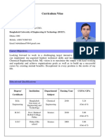 Babul Ahmed (Chemical Engineering) - CV