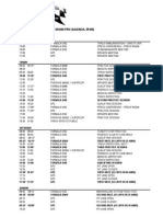 2010 F1 European Grand Prix Timetable