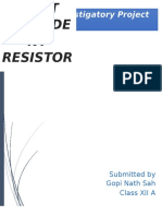 Light Dependent Resistance Project Report Physics