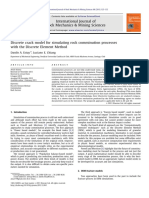 Discrete Crack Model For Simulating Rock Comminution Processes With The Discrete Element Model