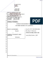 Vanginderen v. Cornell University - Document No. 25