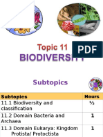 11.1 Biodiversity Classification