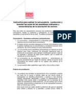 Instructivo para Conducir Las Reuniones de Condominio