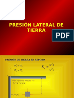 Presión Lateral de Suelo