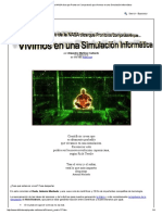 Científico de La NASA Dicen Que Vivimos en Una Simulación Informática