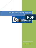 CAPACITACION Memoria de Labores 2016 HOSPIGEN PDF