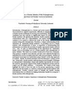 Caring For A Family Member With Schizophrenia: The Experience of Family Carers in Indonesia