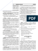 Decreto Legislativo Que Crea El Fondo de Inversión Agua Segura