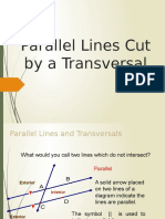 Parallel Lines Cut by A Transversal