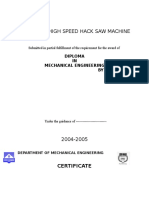 (##) Pneumatic High Speed Hacksaw Machine