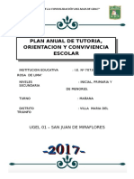 Plan de Trabajo Tutoria 2017