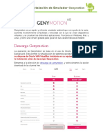 Guia Instalacion Emulador Genymotion