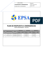 Plan de Respuesta A Emergencias Planta Concentradora