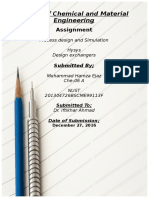 School of Chemical and Material Engineering: Assignment