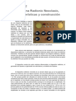 Máquina Radionic Neoclasic, Características y Construcción