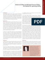 Underbalanced Drilling and Managed Pressure Drilling - Two Methods For Optimising Drilling