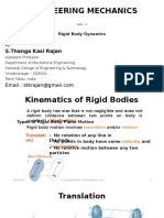 GE6253 - ENGINEERING MECHANICS - Unit 5 Rigid Body Dynamics - LECTURE NOTES