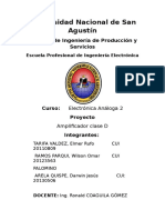 Informe Amplificador Clase D