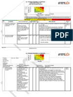 Risk Assessment Record: 5 4 3 2 1 1 2 3 4 5 Severity