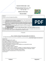 Relatorios 2009 NOTRE 2º Semestre