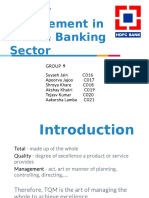 Quality Management in Private Banking Sector