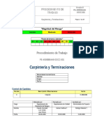 RT-PT-003 Carpinteria y Terminaciones