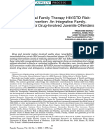 Multidimensional Family Therapy HIV/STD Risk-Reduction Intervention: An Integrative Family - Based Model For Drug-Involved Juvenile Offenders