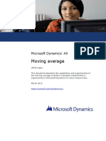 Moving Average in Microsoft Dynamics AX 2012