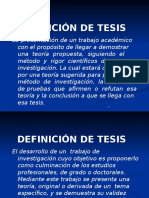 Tipos de Tesis y Como Elegir El Tema