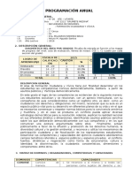 Programación Anual de FCC - 1º SEC