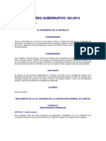 Reglamento Ley Organica de La Contraloria General de Cuentas