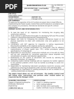 Specialized Industrial Services Co. Ltd. JOB DESCRIPTION - Lead Quality Control Job Title: Department: Report To: Job Summary